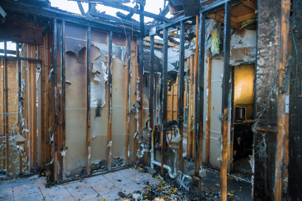 Professional Emergency Fire Cleanup technician working in Reston, VA